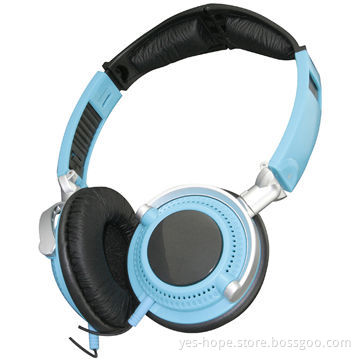 Foldable plastic headphone for computer and smartphoneNew